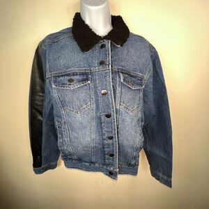 Soncy Plus Denim Teddy Collar Jean‎ Jacket (Soncy size 3X)